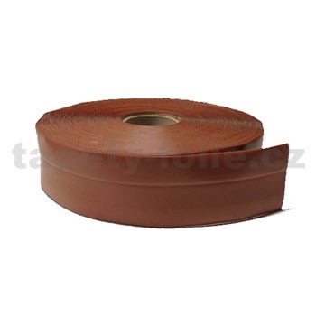 Podlahová lemovka z PVC tmavě hnědá 5,3 cm x 40 m