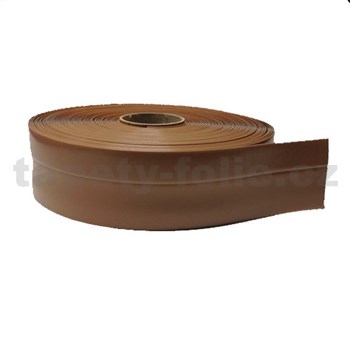 Podlahová lemovka z PVC světle hnědá 5,3 cm x 40 m
