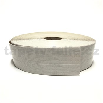 Podlahová lemovka z PVC samolepící dřevo dub bělený 5,3 cm x 30 m