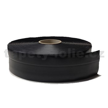 Podlahová lemovka z PVC samolepící černá 5,3 cm x 25 m