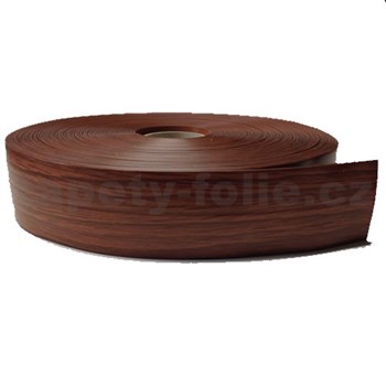 Podlahová lemovka z PVC jilm hnědý 5,3 cm x 40 m