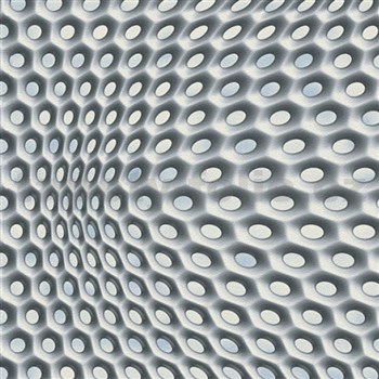 Vliesové tapety na zeď Harmony Mac Stopa moderní 3D vzor šedý - POSLEDNÍ KUSY