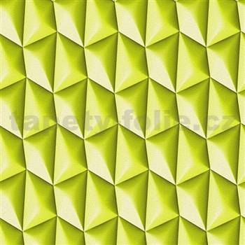 Vliesové tapety na zeď Harmony Mac Stopa 3D vzor zelený - POSLEDNÍ KUSY