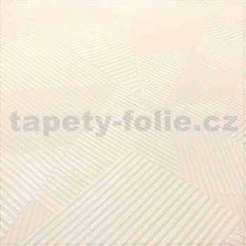 Moderní tapety na zeď IMPOL Novella strukturované geometrické vzory krémové - POSLEDNÍ KUSY