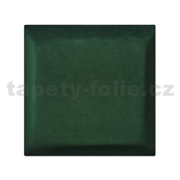 Čalouněný panel SOFTLINE 30 x 30 cm láhvově zelený