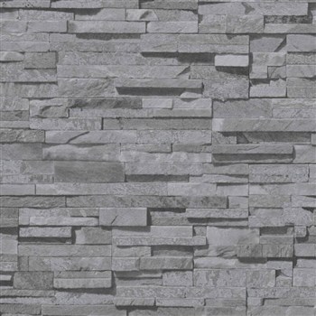 Vliesové tapety na zeď Metropolitan Stories 3 pískovec šedý s metalickými odlesky