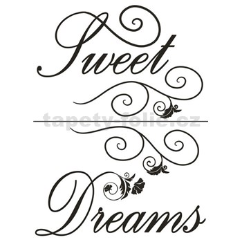 Samolepky na zeď - Sweet Dreams 45 x 65 cm