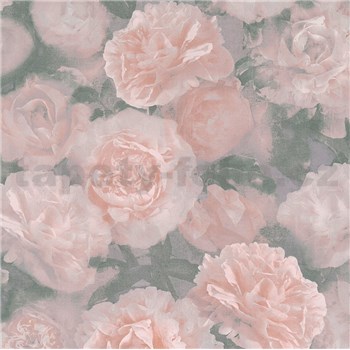 Vliesové tapety IMPOL New Studio květinový vzor růžový
