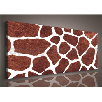 Obraz na plátně žirafí kůže 145 x 45 cm