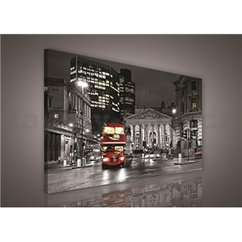 Obraz na plátně Double Decker v Londýně 75 x 100 cm