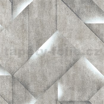 Vliesové tapety na zeď IMPOL Onyx 3D beton šedý