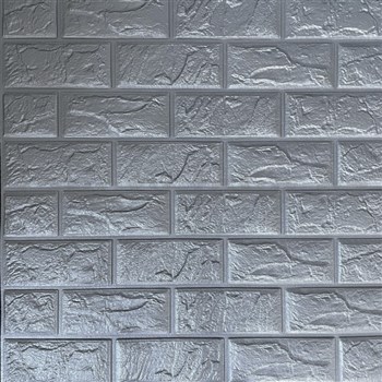 Samolepící pěnové 3D panely rozměr 60 x 60 cm, cihla šedá - POSLEDNÍ KUSY