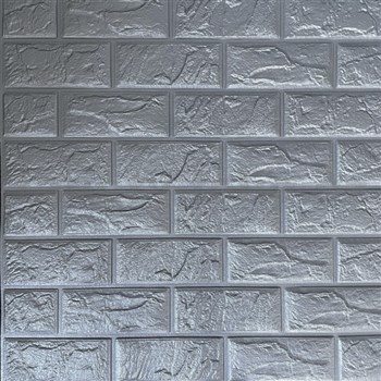 Samolepící pěnové 3D panely rozměr 60 x 60 cm, cihla šedá - POSLEDNÍ KUSY
