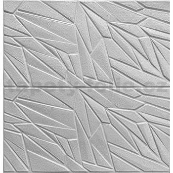 Samolepící pěnové 3D panely rozměr 700 x 700 mm, krystal bílý
