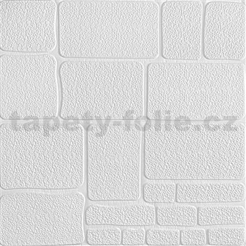 Samolepící pěnové 3D panely rozměr 70 x 77 cm, kameny bílé
