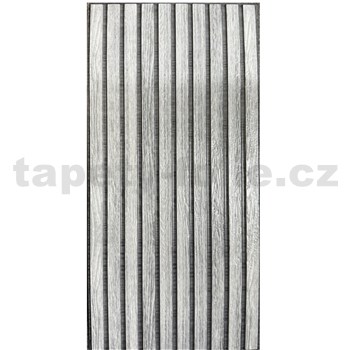 Samolepící PVC 3D panely rozměr 60 x 30 cm, lamely šedé