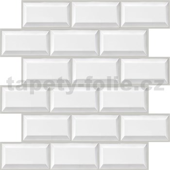 Samolepící PVC 3D panely rozměr 30 x 30 cm, obklad bílý - POSLEDNÍ KUSY