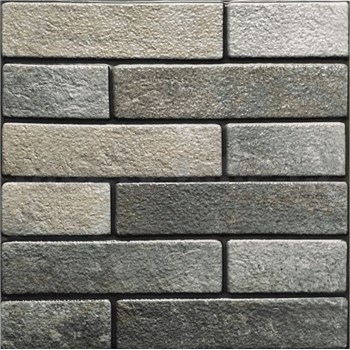 Samolepící PVC 3D panely rozměr 30 x 30 cm, cihla šedá s černou spárou - POSLEDNÍ KUSY