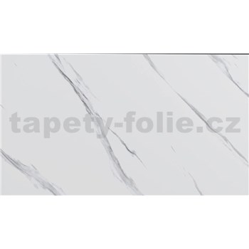 Samolepící PVC 3D panely rozměr 60 x 30 cm, Marble bílý