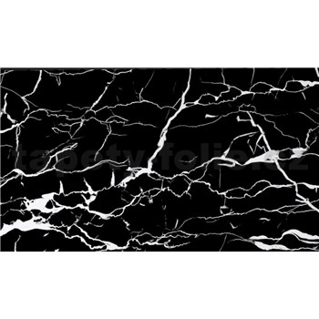 Samolepící PVC 3D panely rozměr 60 x 30 cm, Marble černo-bílý