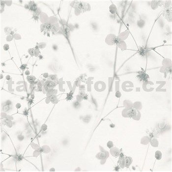 Vliesové tapety na zeď PintWalls luční květy šedé