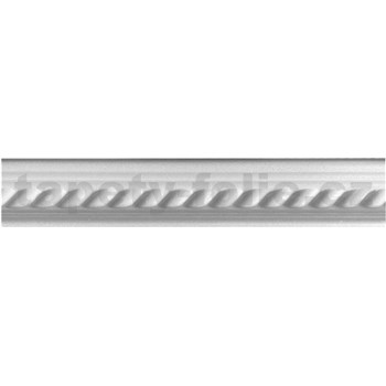 Polystyrenové dekorativní lišty, rozměr 1000 x 40 x 30 mm, vlnovky bílé