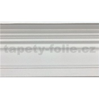 Polystyrenové dekorativní lišty, rozměr 1000 x 60 x 80 mm, bílá s vroubky