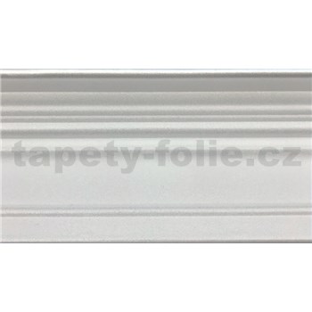 Polystyrenové dekorativní lišty, rozměr 1000 x 60 x 80 mm, bílá s vroubky
