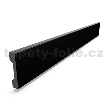 Podlahová lišta soklová XPS DP2-C černá rozměr 2000x12x58mm
