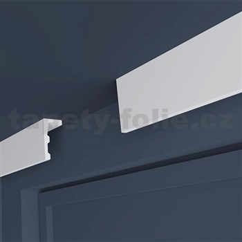 Dekorační garnýžová záclonová lišta XPS EK-1 2000 x 60 x 120 mm