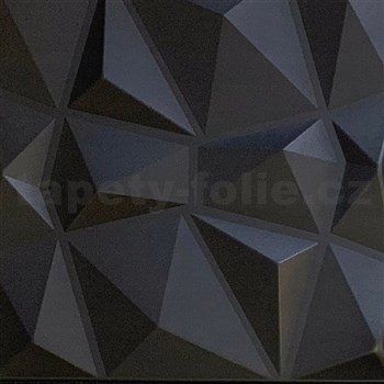 Stropní panely 3D XPS DIAMANT černý rozměr 50 x 50 cm