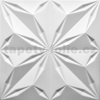 Stropní panely 3D XPS STAR bílý rozměr 50 x 50 cm