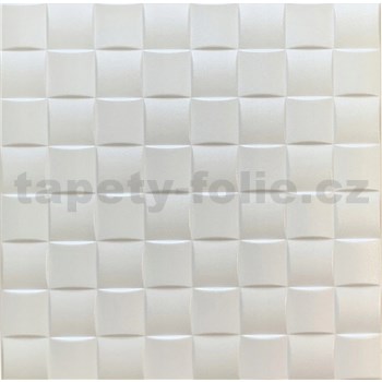 3D panel XPS CHESS bílý rozměr 50 x 50 cm