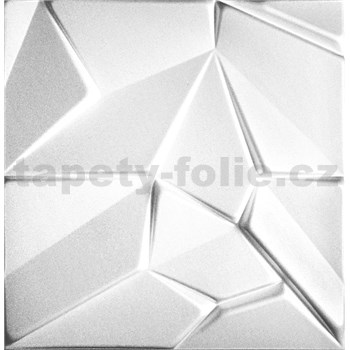 Stropní panely 3D XPS MERKUR bílý rozměr 50 x 50 cm