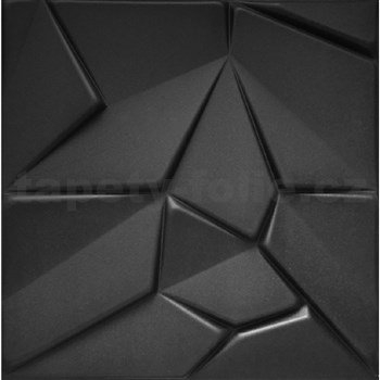 Stropní panely 3D XPS MERKUR černý rozměr 50 x 50 cm