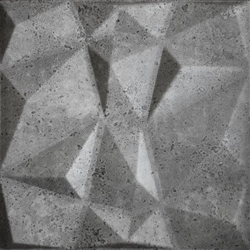 Stropní panely 3D XPS DIAMANT BETON tmavě šedý 50 x 50 cm
