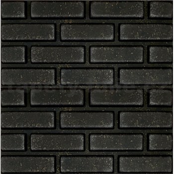 Stropní panely 3D XPS cihla černo-zlatá rozměr 50 cm x 50 cm