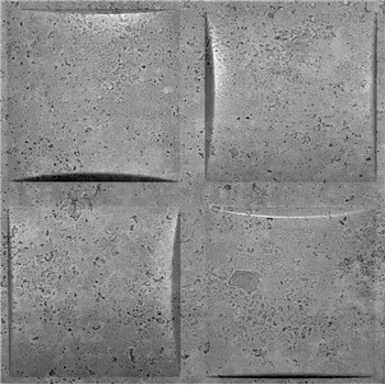 Stropní panely 3D XPS PLAID beton světlý rozměr 50 cm x 50 cm