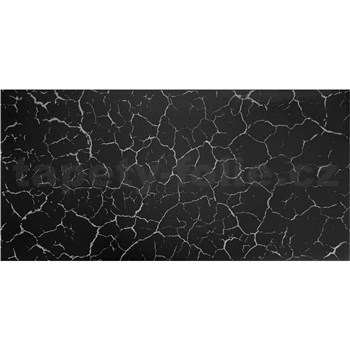 Stropní panely 3D XPS mramor černo-šedý rozměr 100 x 50 cm