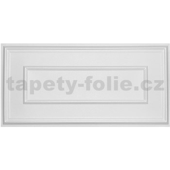 Stropní panely 3D XPS obklad bílý rozměr 100 x 50 cm