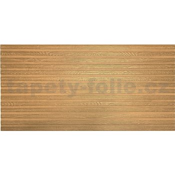 Obkladové panely 3D XPS dřevěný obklad zlatý rozměr 100 x 50 cm