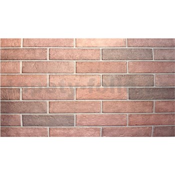 Obkladové panely 3D XPS cihla klasik červená rozměr 100 x 50 cm