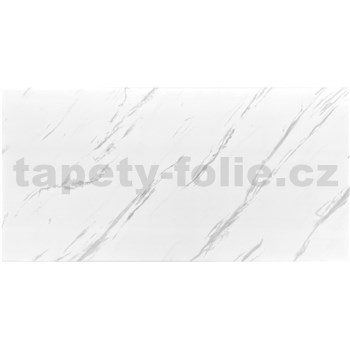 Stropní panely 3D XPS mramor Calacatta šedo-bílý rozměr 100 x 50 cm