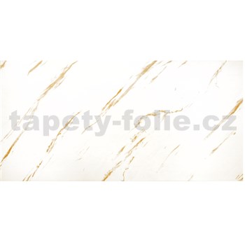 Obkladové panely 3D XPS mramor bílo-zlatý rozměr 100 x 50 cm