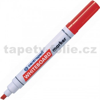 Stíratelný Centropen 8569 červený, seříznutý hrot, stopa 1-4,5 mm - POSLEDNÍ KUSY