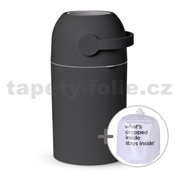 Koš na použité plenky a bio odpad + sáčky - graphite