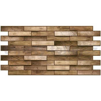 Obkladové panely 3D PVC rozměr 980 x 480 mm obklad dub rustikal