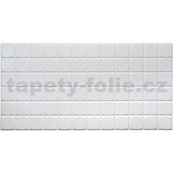 Obkladové panely 3D PVC rozměr 960 x 480 mm obklad bílý velký