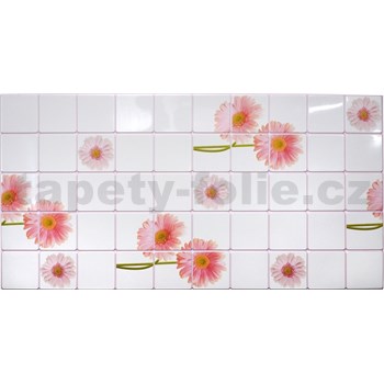 Obkladové panely 3D PVC rozměr 955 x 480 mm květy gerbery