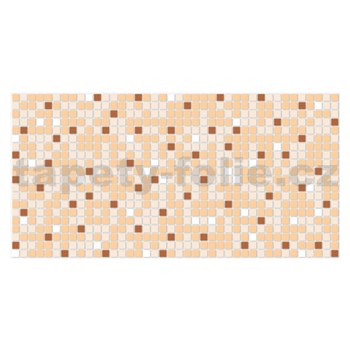 Obkladové panely 3D PVC rozměr 955 x 480 mm mozaika hnědá